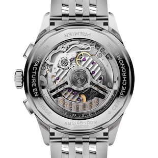 Pre-Owned Breitling Premier B01 Chronograph 42mm Mens Watch Cream Stainless Steel