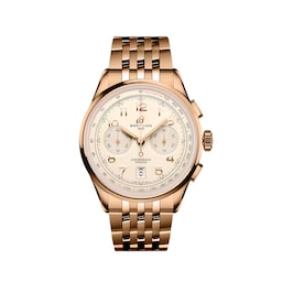 47010470 - Premier B01 Chronograph 42mm Mens Watch Silver 18ct Rose Gold