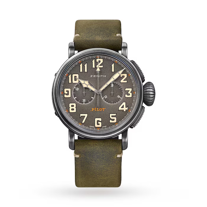 Pre-Owned Zenith Pilot Type 20 Chronograph Ton Up 45mm