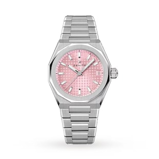 Pre-Owned Zenith Defy Skyline 36mm Steel Automatic Watch - Pink