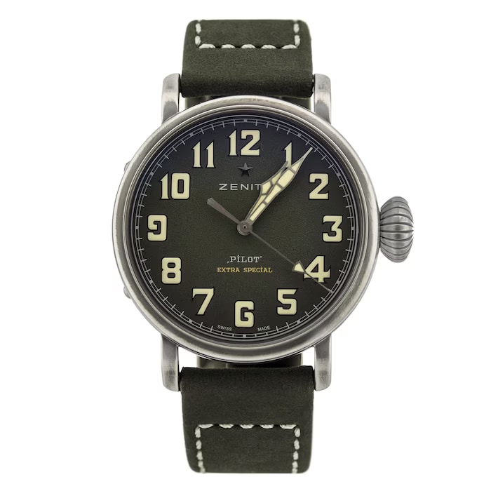 Pre-Owned Zenith Pilot 40mm Mens Watch Green