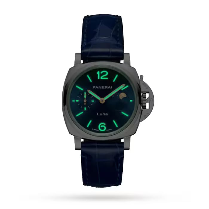 Ex-Display Panerai Luminor Due Luna Moonphase 38mm Automatic Ladies Watch - Blue