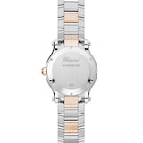 Pre-Owned Chopard Happy Sport 36 mm, quartz, ethical rose gold, stainless Stainless Steel, diamonds