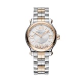 Pre-Owned Chopard Happy Sport 33mm, Automaticmatic, Ethical Rose Gold, Lucent Stainless Steel�, Diamonds