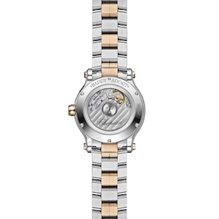 Pre-Owned Chopard Happy Sport 33mm, Automatic, Ethical Rose Gold, Lucent Steel Diamonds