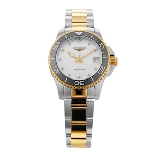 Pre-Owned Longines Hydroconquest 32mm Ladies Watch Mother Of Pearl Exclusive to The Watches Of Switzerland Group