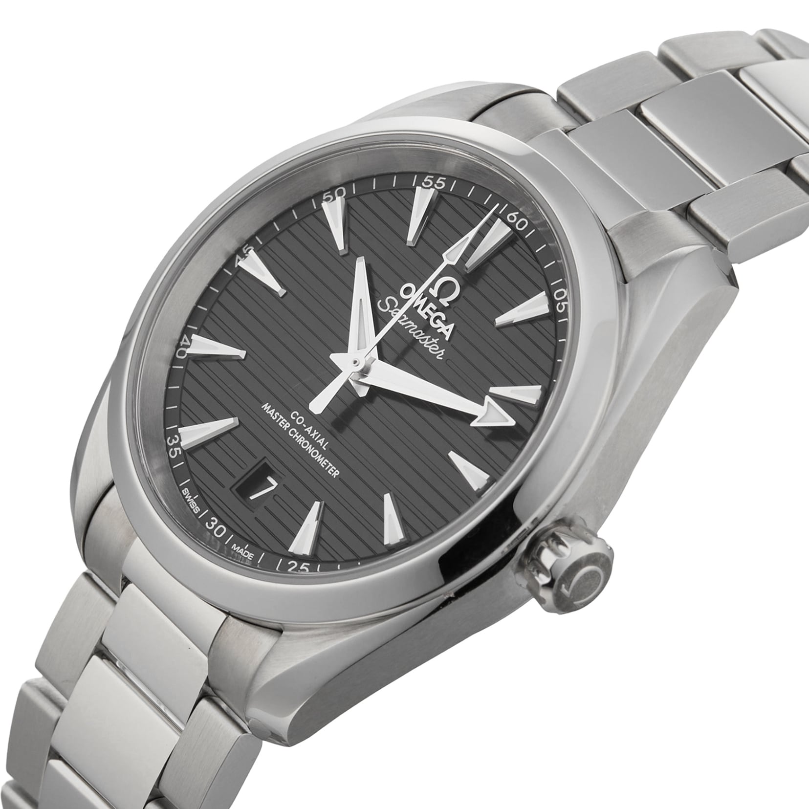 Pre-Owned Omega Seamaster Aqua Terra 150M Mens Black Dial 38mm Automatic Co-Axial Mens Watch