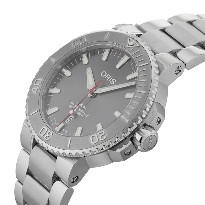 Pre-Owned Oris Aquis Date Relief 01 733 7730 4153-07 8 24 05PEB