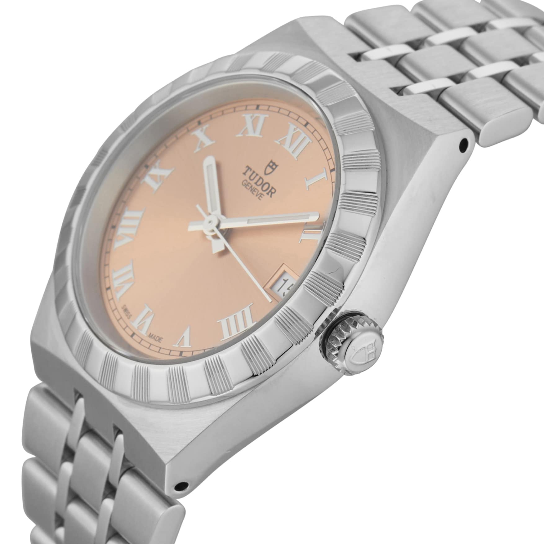 Ex-Display Tudor Royal 34mm Steel Case Salmon Dial Ladies Watch