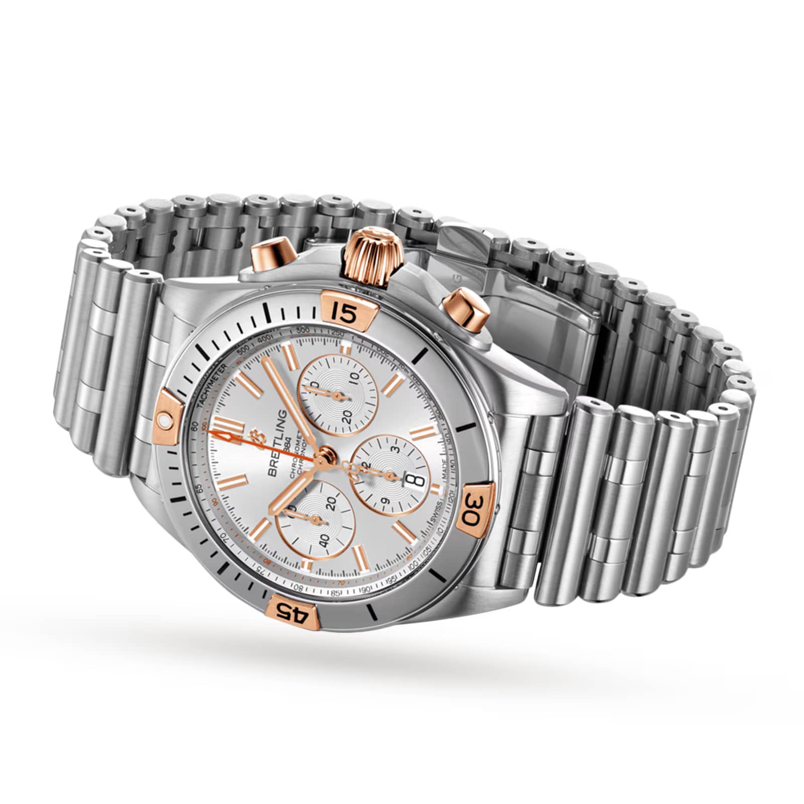 Pre-Owned Breitling Chronomat B01 42 Stainless Steel & 18k Red Gold 42mm Automatic Mens Watch