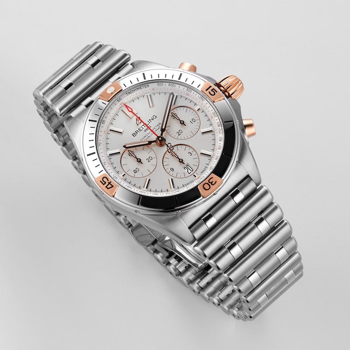 Pre-Owned Breitling Chronomat B01 42 Stainless Steel & 18k Red Gold Watch