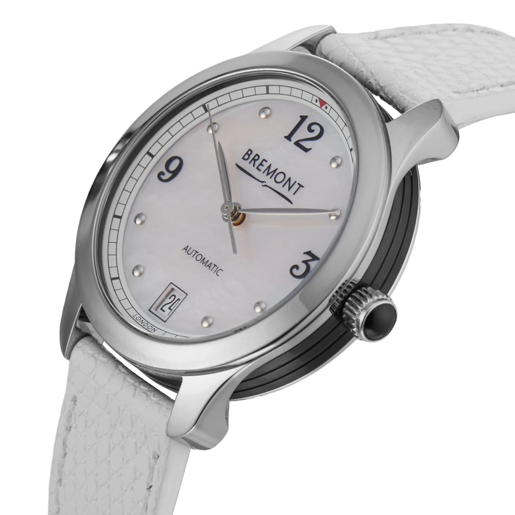 Ex-Display Bremont SOLO-34 AJ Mother of Pearl 34mm Automatic Ladies Watch Ex-Display Bremont SOLO-34 AJ Mother of Pearl 34mm Automatic Ladies Watch