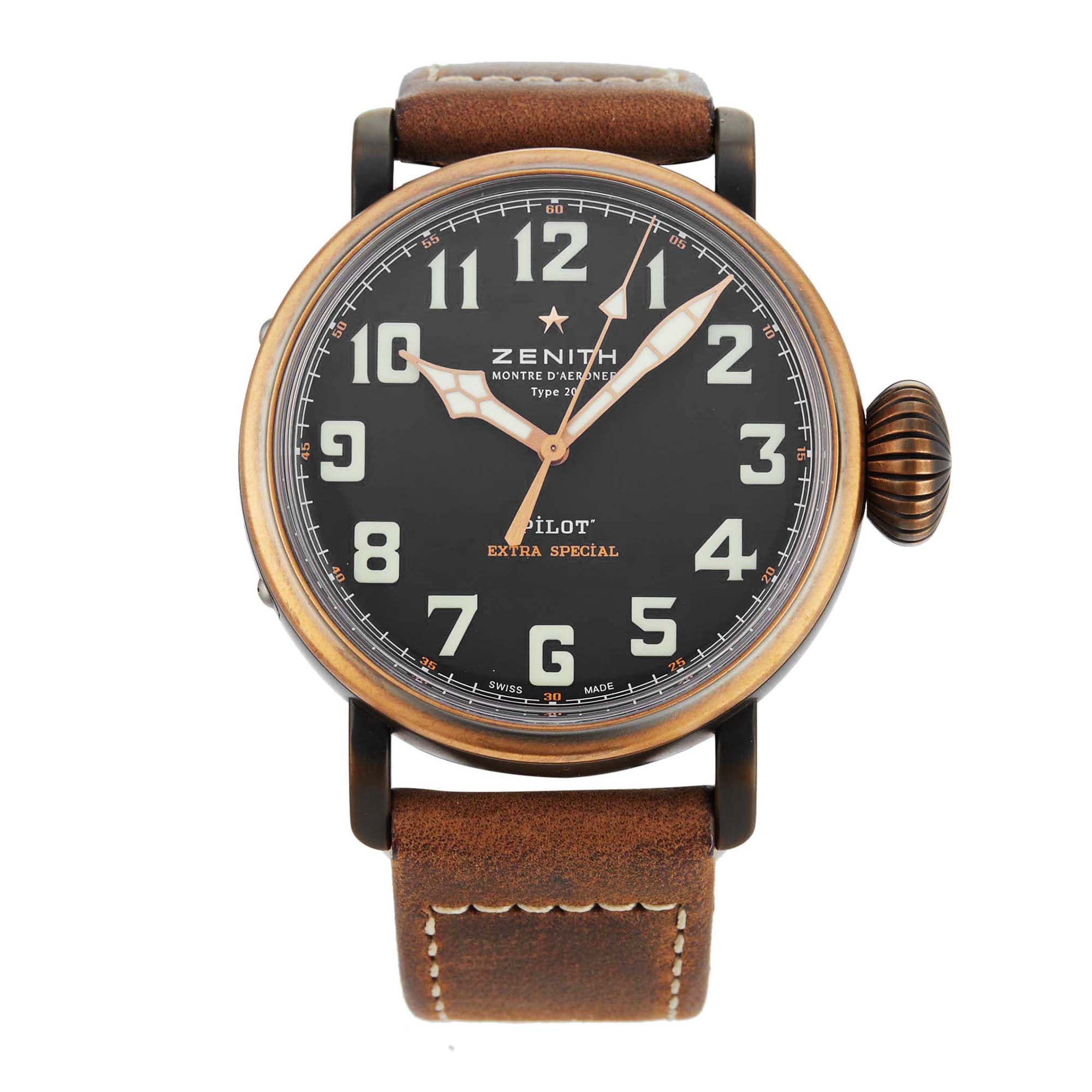 Ex-Display Zenith Pilot Type 20 Extra Special 45mm Automatic Mens Watch Ex-Display Zenith Pilot Type 20 Extra Special 45mm Automatic Mens Watch