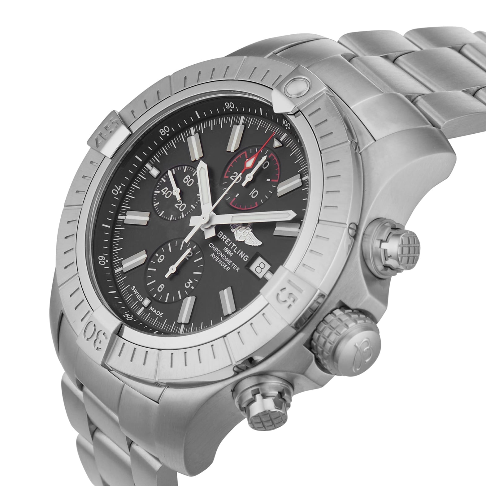 Pre-Owned Breitling Super Avenger Chronograph 48 Stainless Steel Watch