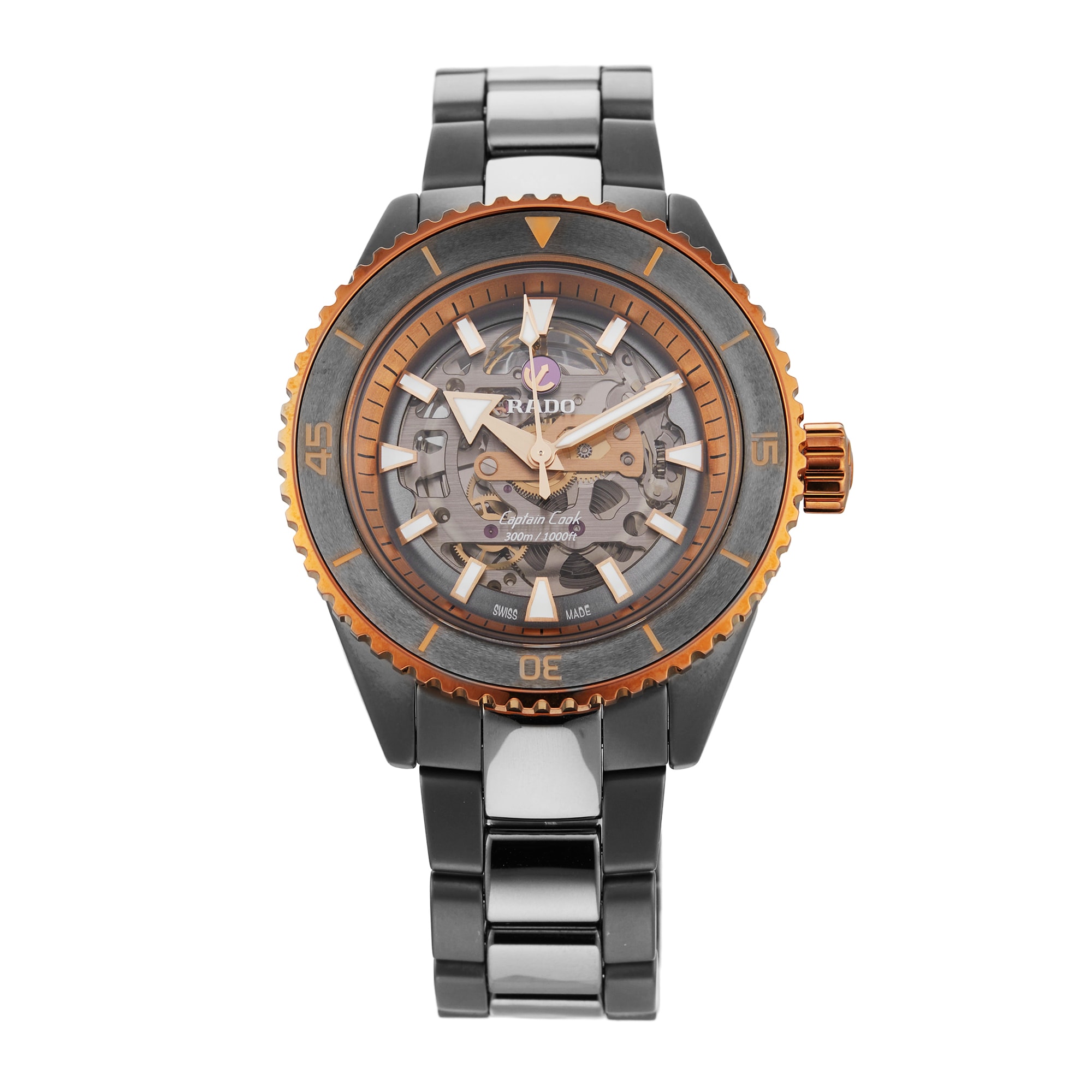 Ex-Display Rado Captain Cook High-Tech Ceramic Skeleton 43mm Automatic Mens Watch Ex-Display Rado Captain Cook High-Tech Ceramic Skeleton 43mm Automatic Mens Watch
