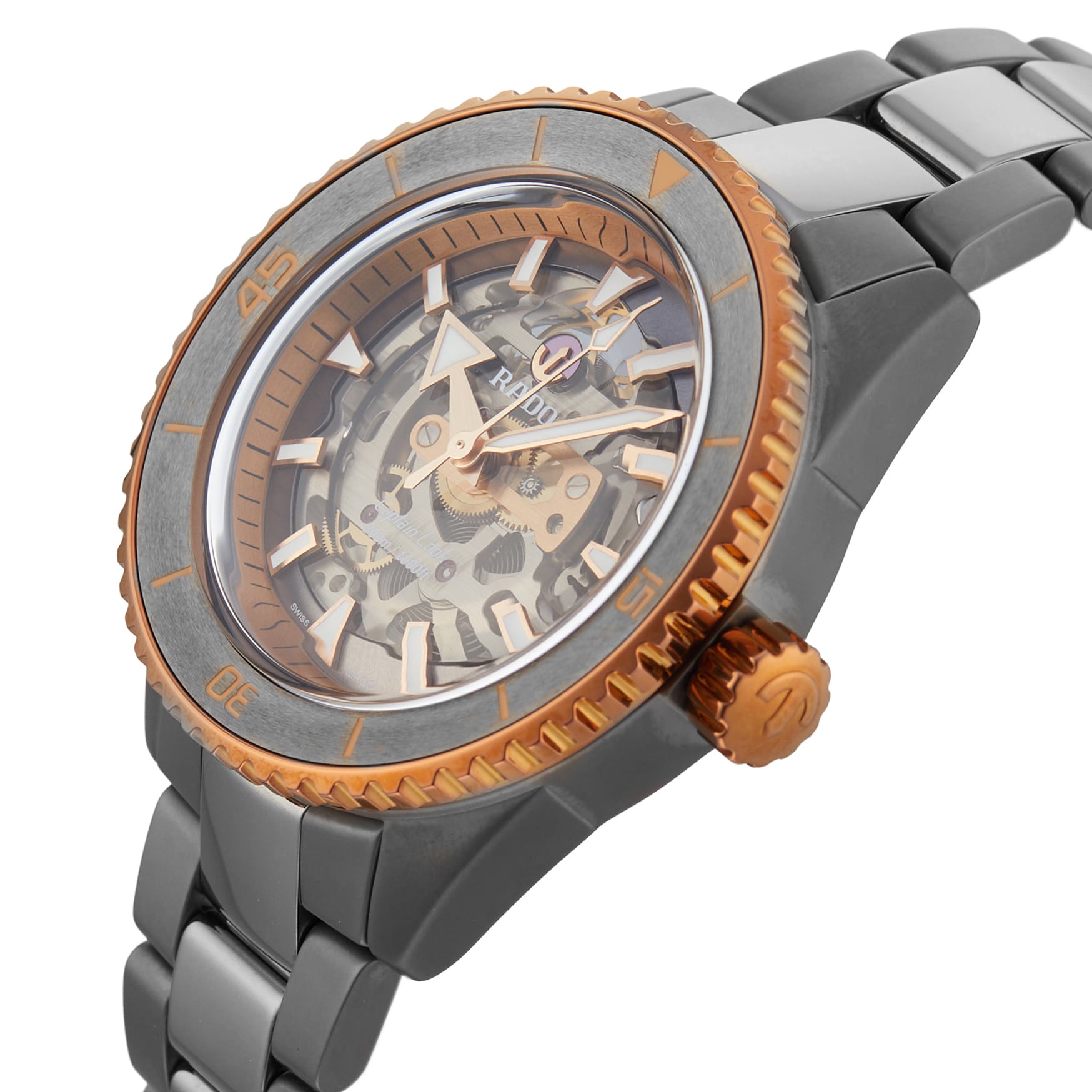 Ex-Display Rado Captain Cook High-Tech Ceramic Skeleton 43mm Automatic Mens Watch Ex-Display Rado Captain Cook High-Tech Ceramic Skeleton 43mm Automatic Mens Watch