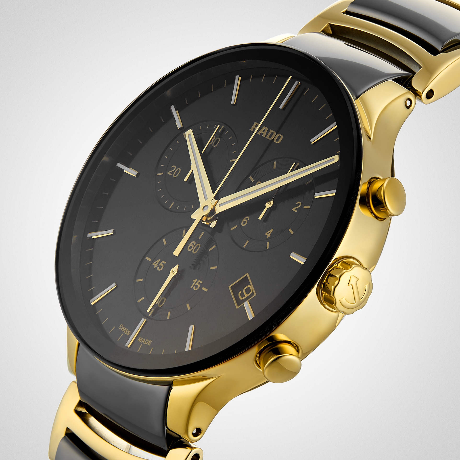 Ex-Display Rado Centrix Automatic Diamonds Open Heart 35mm, Stainless Steel/PVD R30029942 Automatic Mens Watch Ex-Display Rado Centrix Automatic Diamonds Open Heart 35mm, Stainless Steel/PVD R30029942 Automatic Mens Watch