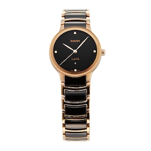 Pre-Owned Rado Centrix Diamonds 30.5mm Ladies Watch Brown