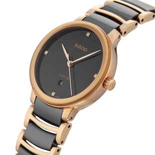 Pre-Owned Rado Centrix Diamonds 30.5mm Ladies Watch Brown