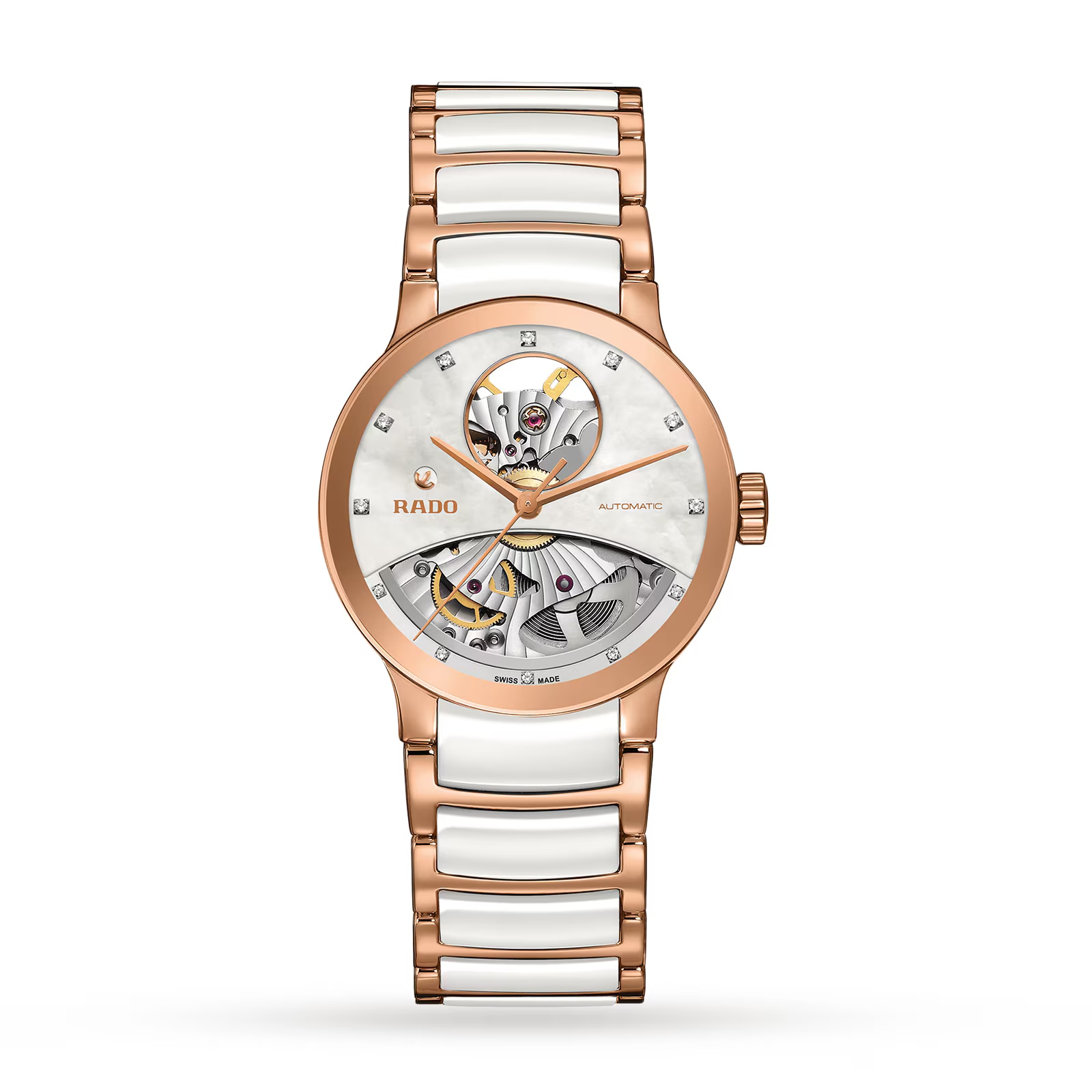 Pre-Owned Rado Centrix Automatic Diamonds Open Heart  R30248902 Pre-Owned Rado Centrix Automatic Diamonds Open Heart  R30248902