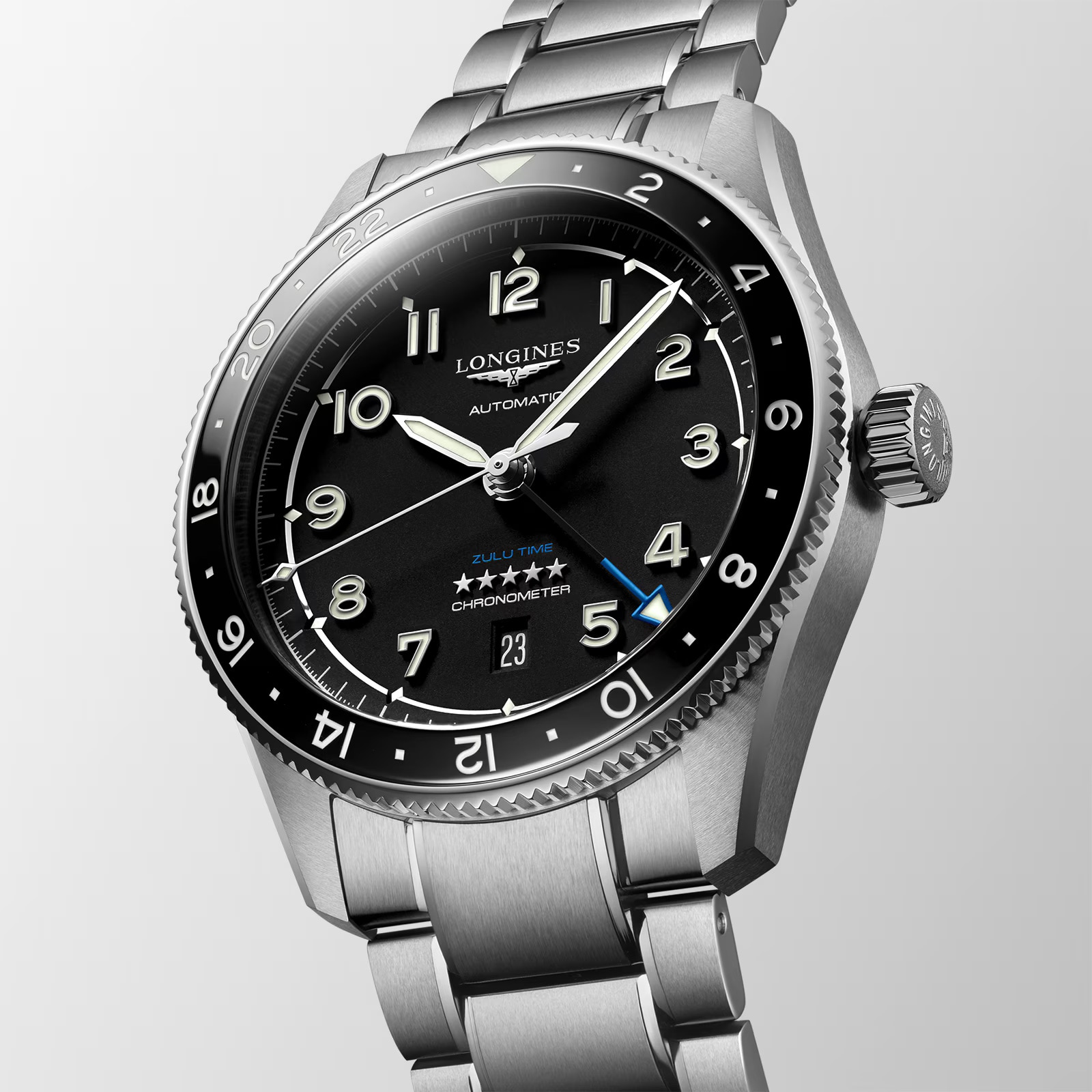 Pre-Owned Longines Spirit Zulu Time Pioneering time zones 42mm