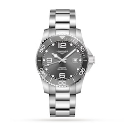 47010929 - HydroConquest Sunray Grey Dial 41mm Automatic Diving Mens Watch