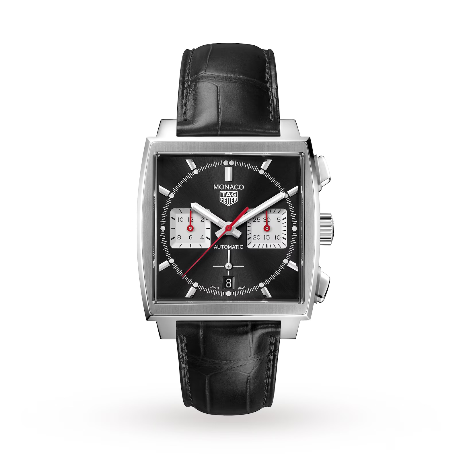 Pre-Owned TAG Heuer Monaco 39mm Black Dial Automatic Mens Watch Pre-Owned TAG Heuer Monaco 39mm Black Dial Automatic Mens Watch