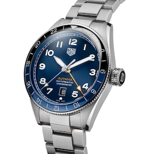 Pre-Owned TAG Heuer AUTAVIA 60th Anniversary GMT 3 Hands 42mm