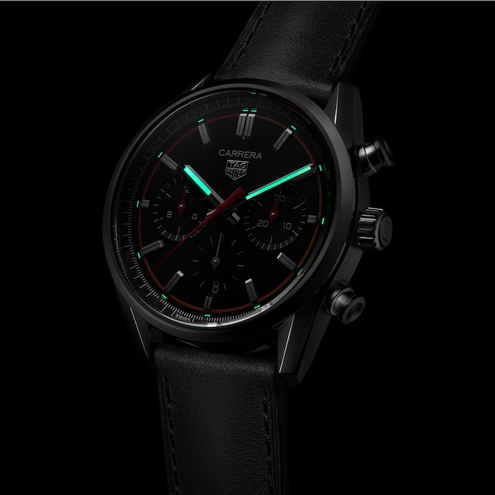 Pre-Owned TAG Heuer Carrera Chronograph 42mm Mens Watch Black