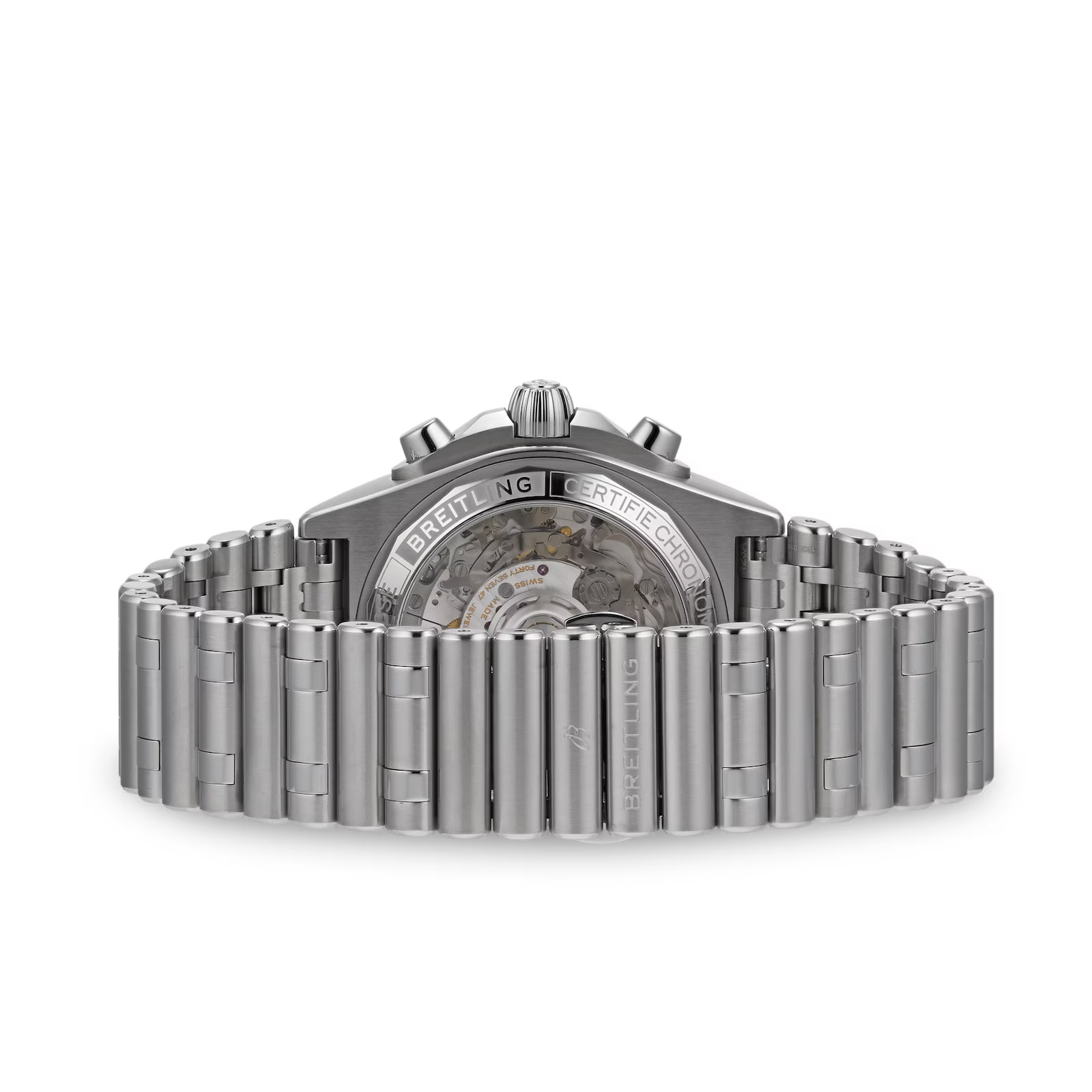 Pre-Owned Breitling Chronomat B01 42 Stainless Steel 42mm Automatic Mens Watch Pre-Owned Breitling Chronomat B01 42 Stainless Steel 42mm Automatic Mens Watch