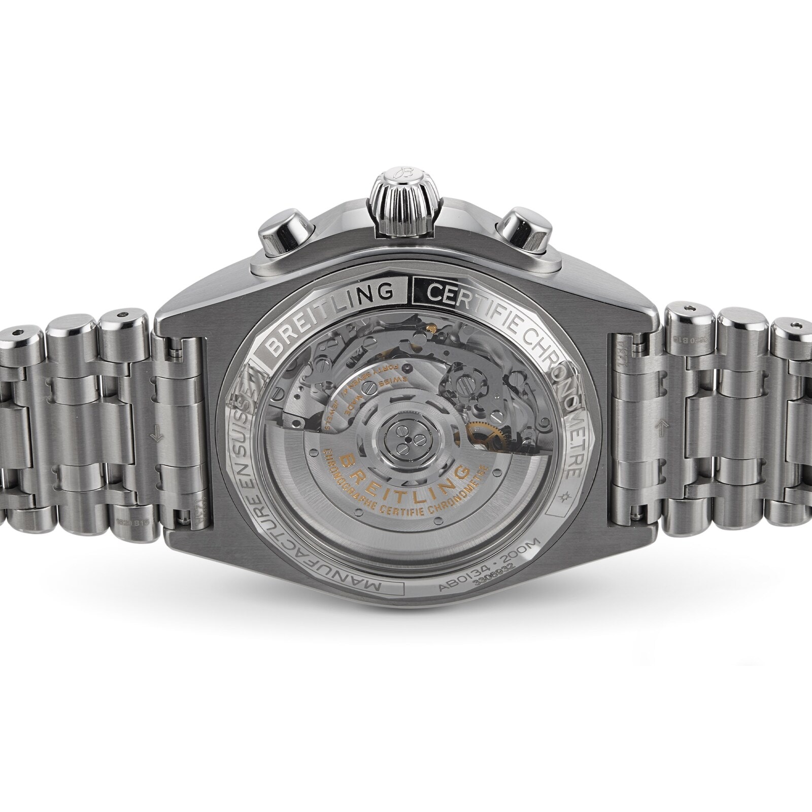 Pre-Owned Breitling Chronomat B01 42 Stainless Steel 42mm Automatic Mens Watch Pre-Owned Breitling Chronomat B01 42 Stainless Steel 42mm Automatic Mens Watch