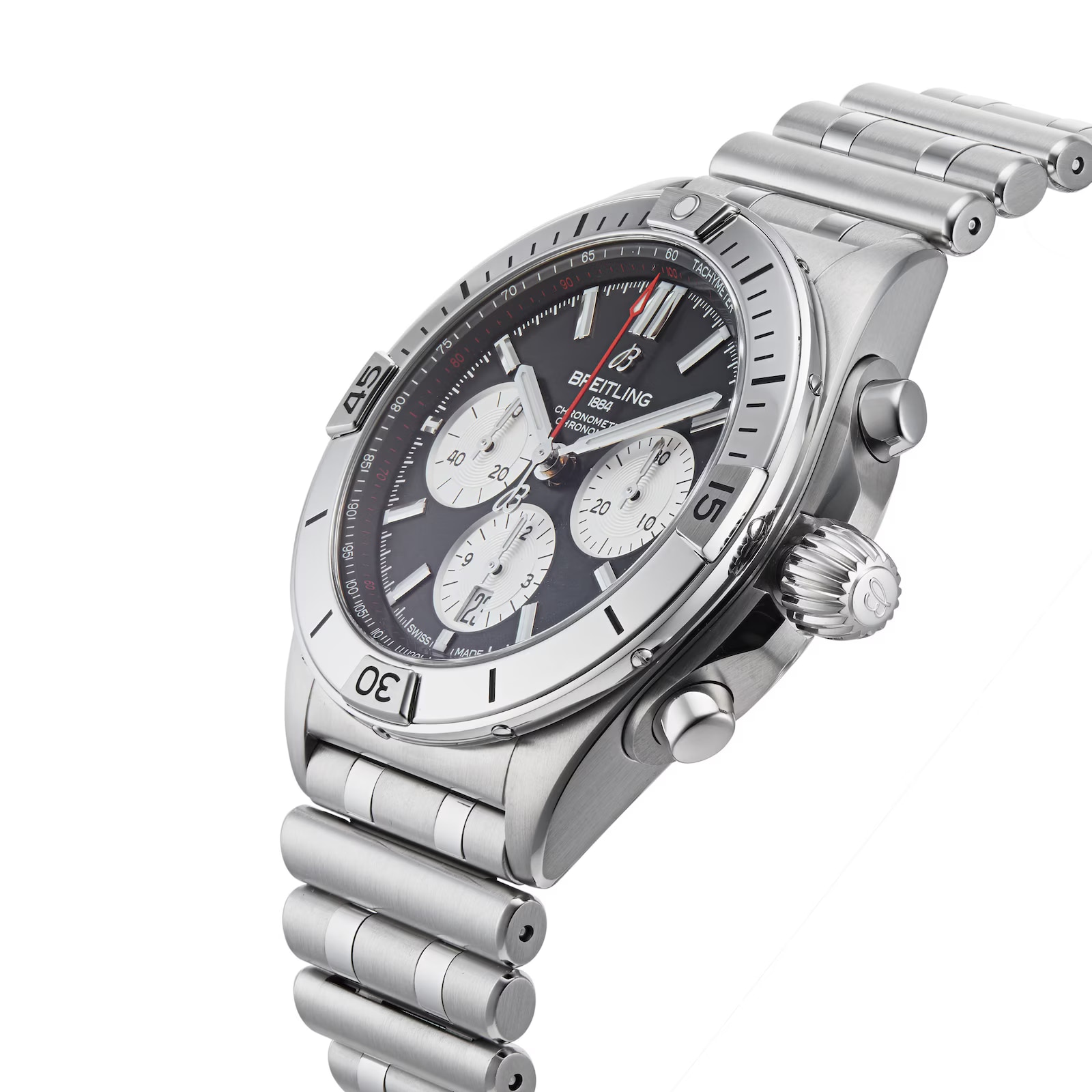 Pre-Owned Breitling Chronomat B01 42 Stainless Steel 42mm Automatic Mens Watch Pre-Owned Breitling Chronomat B01 42 Stainless Steel 42mm Automatic Mens Watch