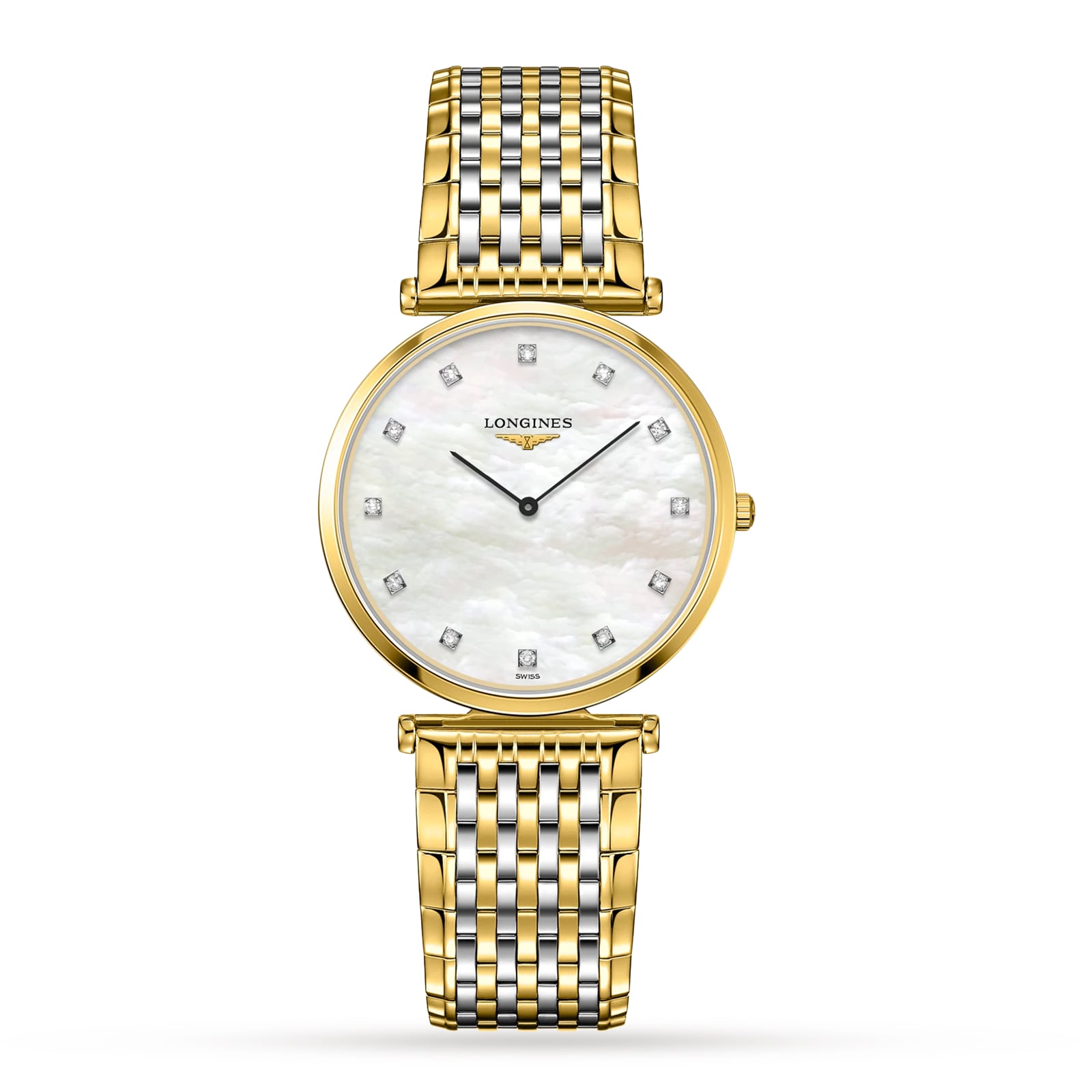 Ex-Display Longines La Grande Classique 33mm Stainless Steel and Gold Plated Quartz Ladies Watch Ex-Display Longines La Grande Classique 33mm Stainless Steel and Gold Plated Quartz Ladies Watch