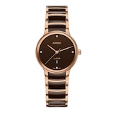 Pre-Owned Rado Centrix Diamonds 30.5mm Ladies Watch Brown