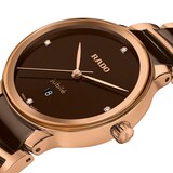 Pre-Owned Rado Centrix Diamonds 30.5mm Ladies Watch Brown