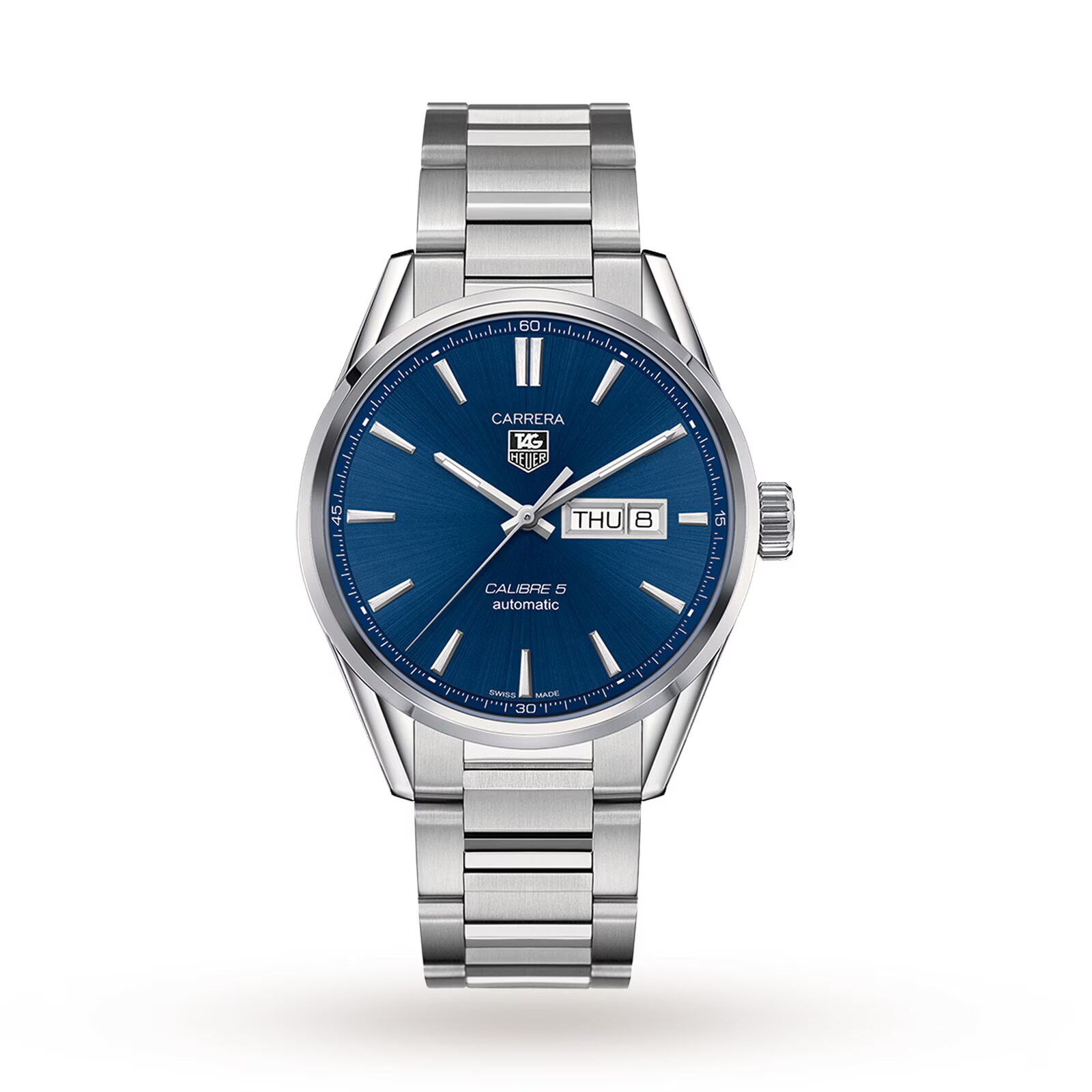 Pre-Owned TAG Heuer Carrera Calibre 5 41mm Automatic Day-Date Mens Watch