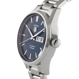 Pre-Owned TAG Heuer Carrera Calibre 5 41mm Automatic Day-Date Mens Watch
