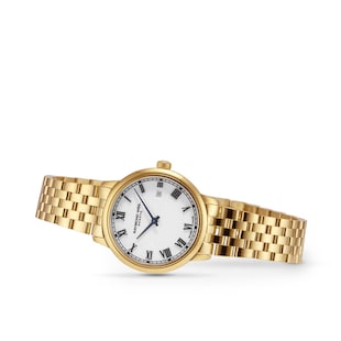 Pre-Owned Raymond Weil Toccata Gold PVD Quartz 29mm Ladies Watch White