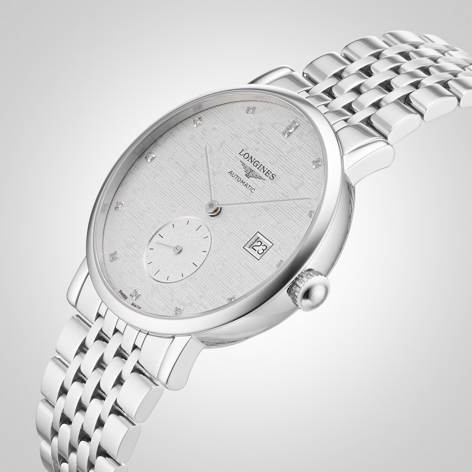 Ex-Display Longines Elegant Collection 39mm Mens Watch Silver Ex-Display Longines Elegant Collection 39mm Mens Watch Silver