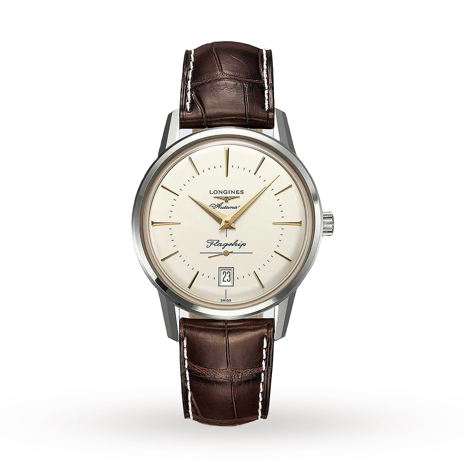 Ex-Display Longines Heritage Flagship 38.5mm Automatic Automatic Mens Watch