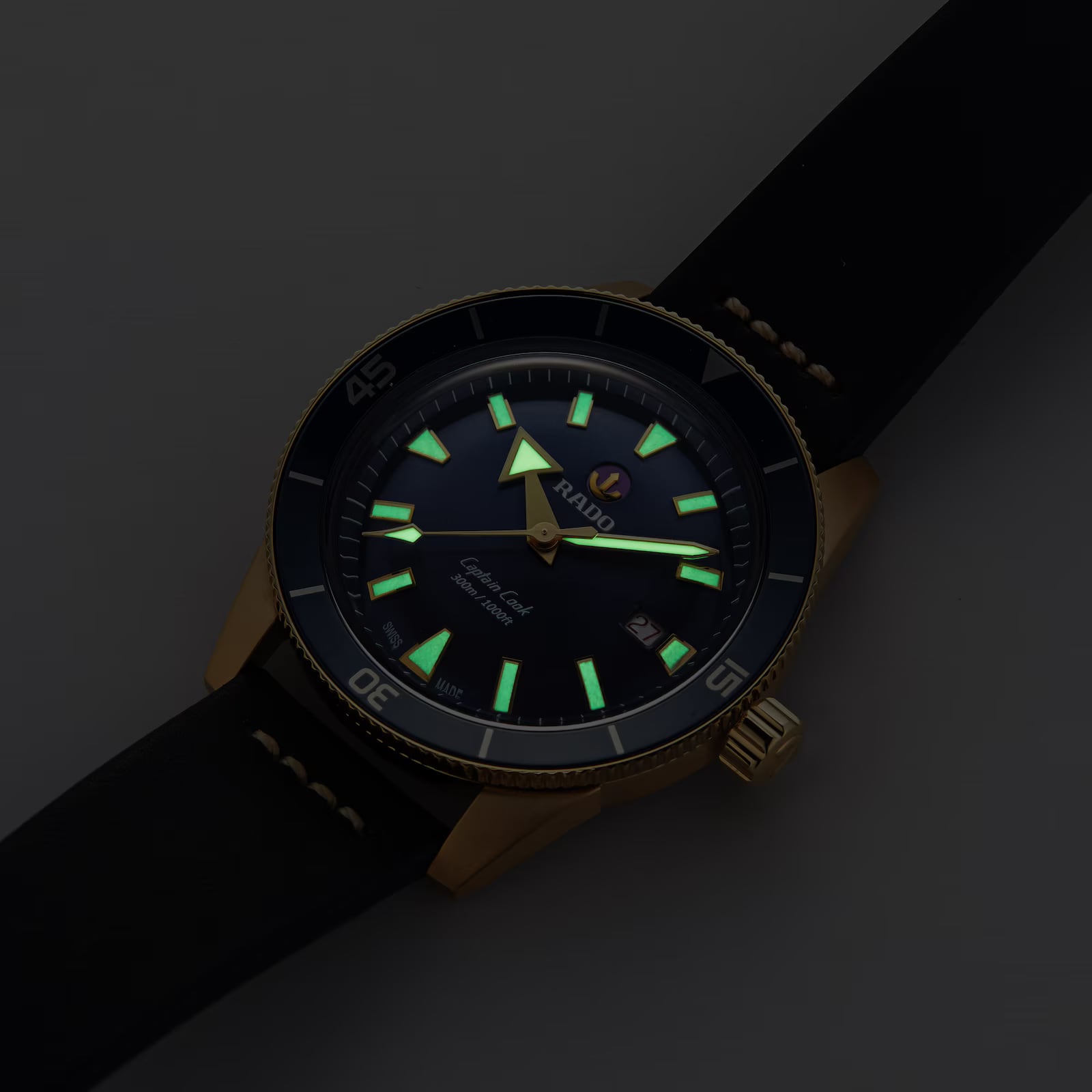 Ex-Display Rado Captain Cook Bronze Mens 42mm Automatic Watch