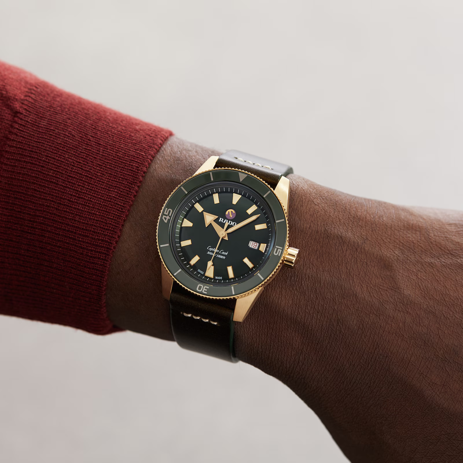 Ex-Display Rado Captain Cook Bronze Mens 42mm Automatic Watch