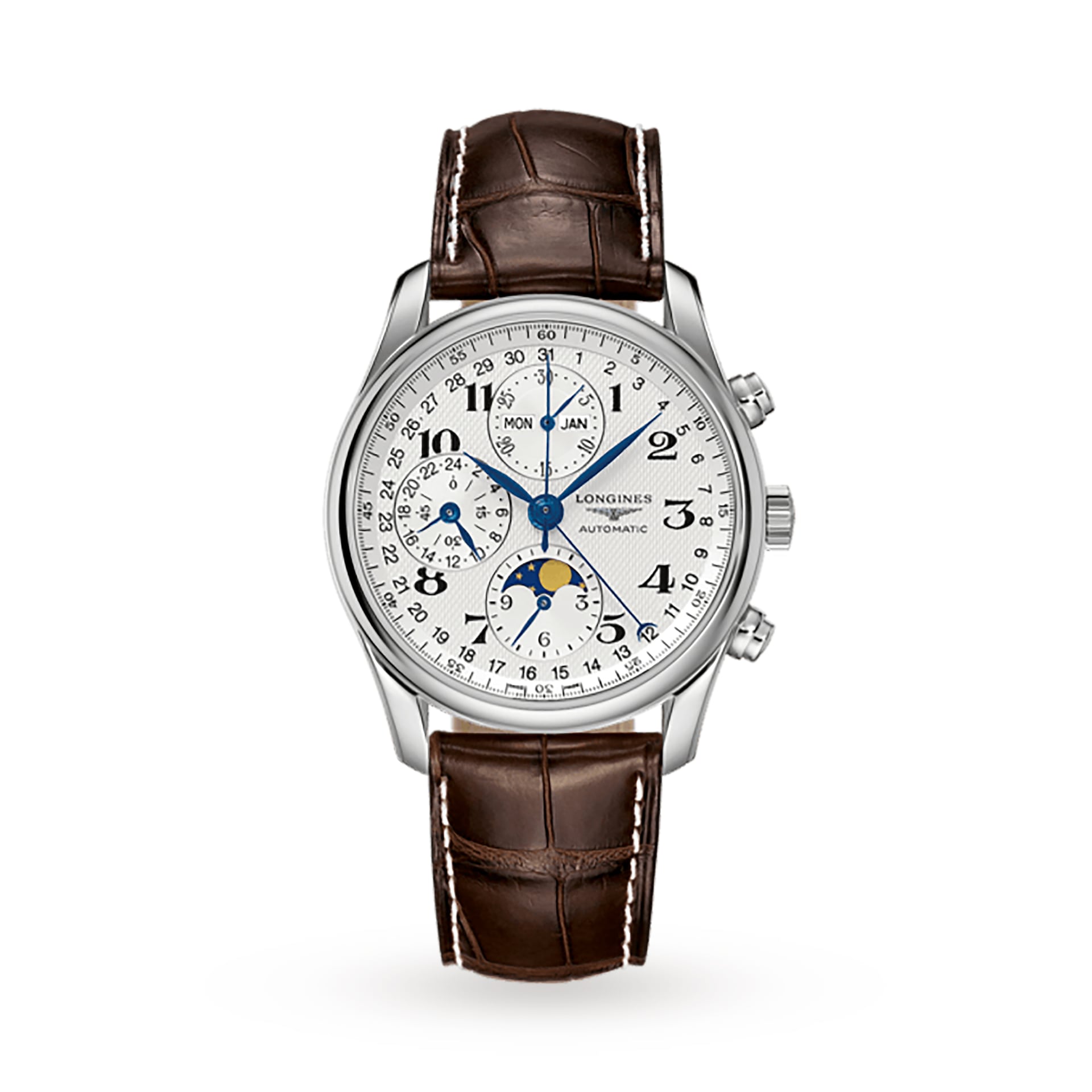 Ex-Display Longines Master Collection 40mm Chronograph With Moon Phase Automatic Mens Watch