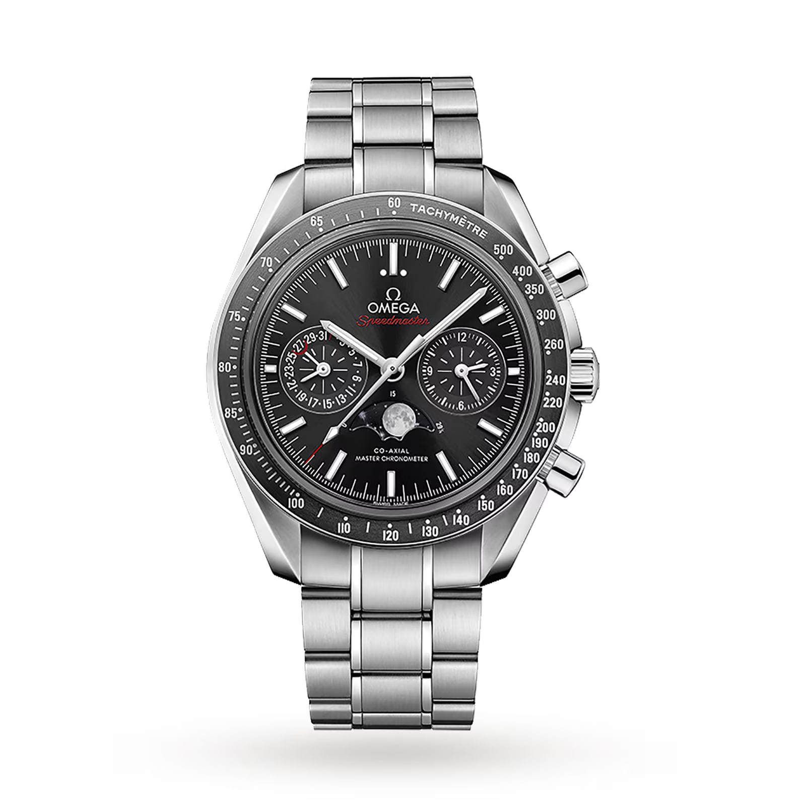 Pre-Owned Omega Speedmaster Mens 44.25mm Co-Axial Automatic Moonphase Watch