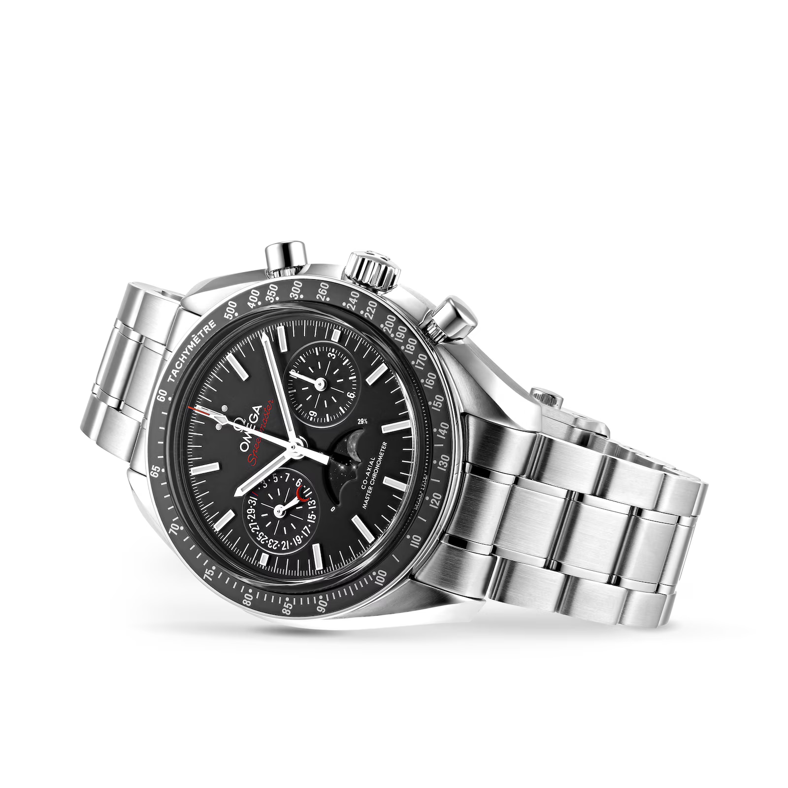 Pre-Owned Omega Speedmaster Mens 44.25mm Co-Axial Automatic Moonphase Watch