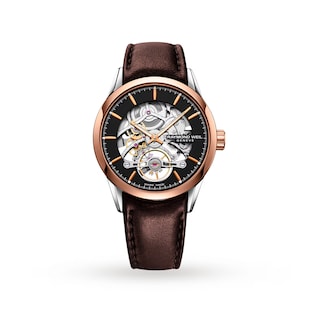 Pre-Owned Raymond Weil Freelancer Skeleton 42mm Mens Watch