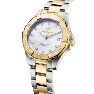 Pre-Owned TAG Heuer Aquaracer 300 Quartz 32mm Ladies Watch Diamond Dot