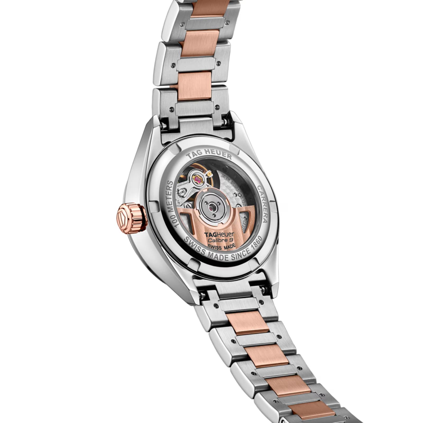 Pre-Owned TAG Heuer Carrera 29mm Bicolour Automatic Ladies Watch Pre-Owned TAG Heuer Carrera 29mm Bicolour Automatic Ladies Watch