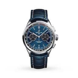 47011157 - Premier B01 Chronograph 42 Stainless Steel Leather Strap Watch