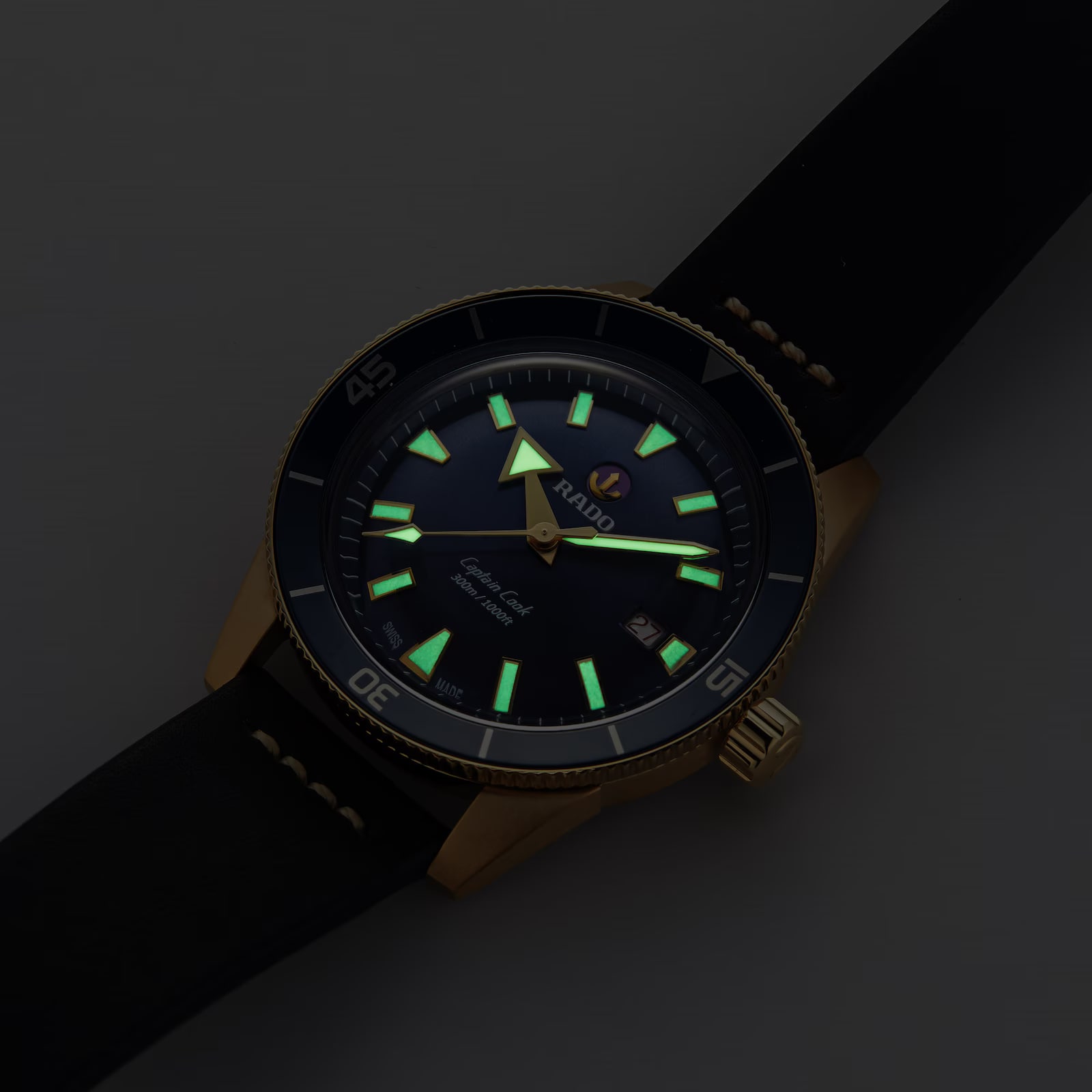 Ex-Display Rado Captain Cook Bronze Mens 42mm Automatic Watch